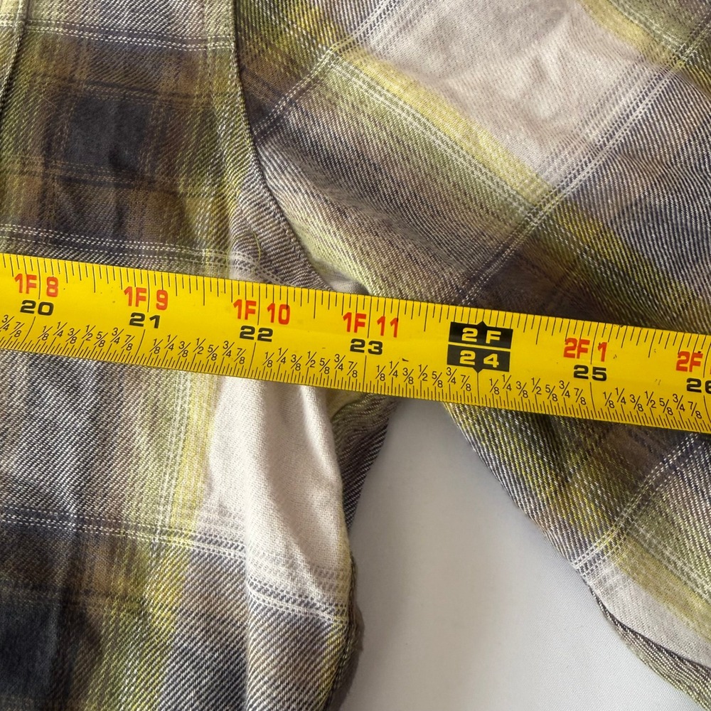 Bass Outdoor Mens Flannel Shirt Plaid Button Up Long Sleeve BFlex XL - Picture 9 of 9